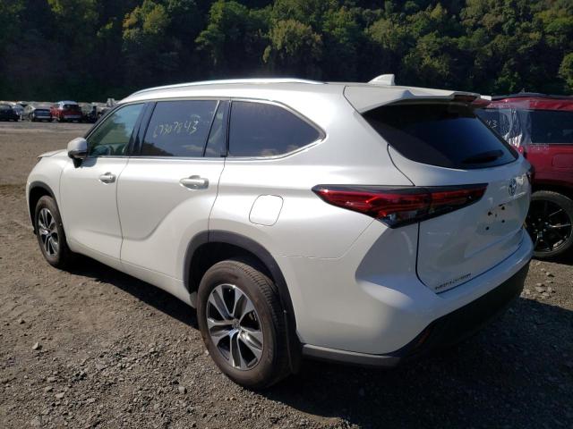 5TDHZRBH6MS082481 - 2021 TOYOTA HIGHLANDER XLE Weiß Foto 2