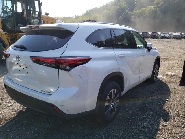 5TDHZRBH6MS082481 - 2021 TOYOTA HIGHLANDER XLE Weiß Foto 3