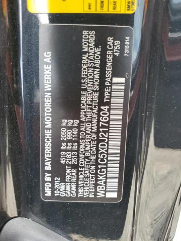 WBAKG1C5XDJ217604 - 2013 BMW 335 I SULEV BLACK photo 13