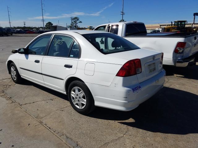1HGES16344L005747 - 2004 HONDA CIVIC DX VP WHITE photo 3