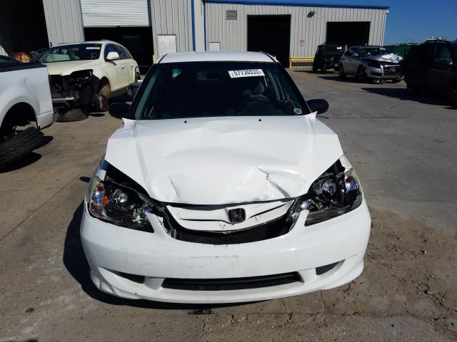 1HGES16344L005747 - 2004 HONDA CIVIC DX VP WHITE photo 9