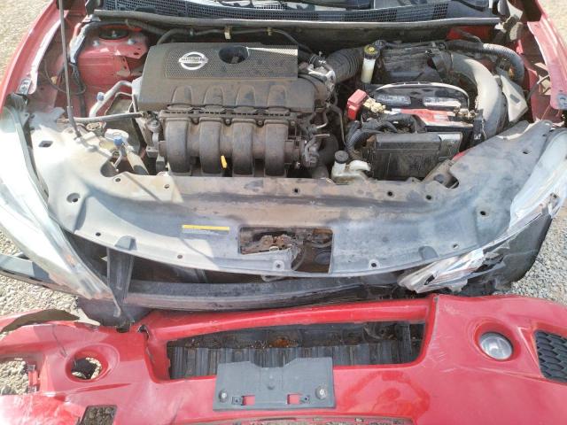 3N1AB7AP9FY233623 - 2015 NISSAN SENTRA S RED photo 7