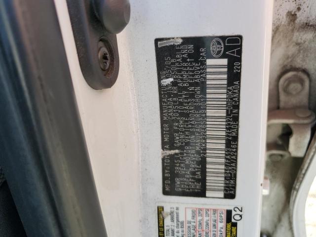 2T1KR32E65C491017 - 2005 TOYOTA COROLLA MA XR WHITE photo 12