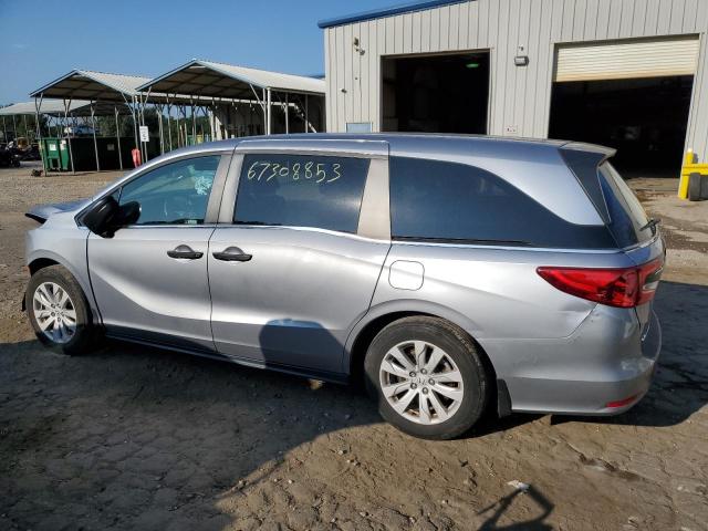 5FNRL6H27MB034208 - 2021 HONDA ODYSSEY LX SILVER photo 2