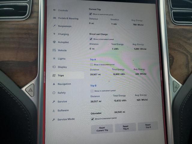 5YJSA1E28HF228671 - 2017 TESLA MODEL S RED photo 9