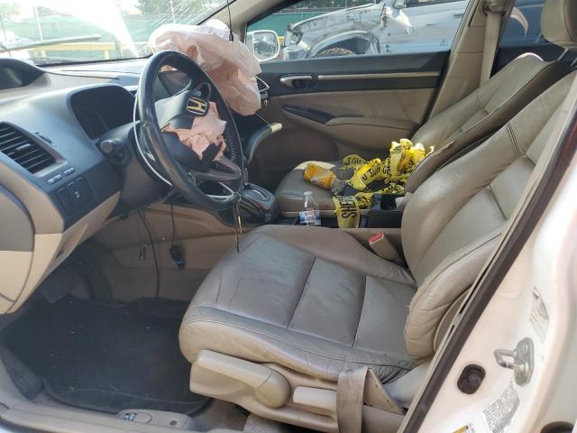 19XFA1F96BE004874 - 2011 HONDA CIVIC EXL WHITE photo 7