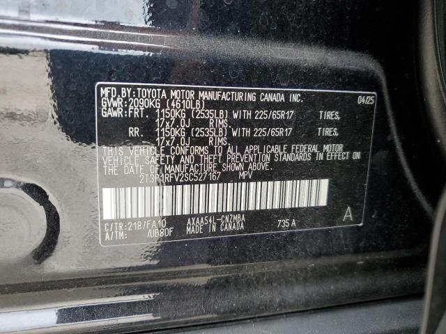 2T3P1RFV2SC527167 - 2025 TOYOTA RAV4 XLE 黑色 照片 13