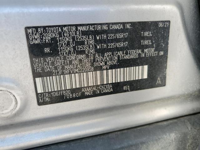 2T3F1RFV1MC220958 - 2021 TOYOTA RAV4 LE SILVER photo 24