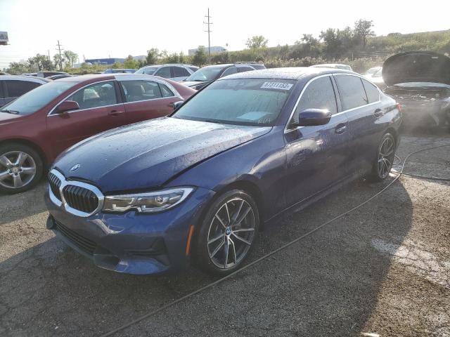 WBA5R7C0XLFH41676 - 2020 BMW 330XI BLUE photo 1