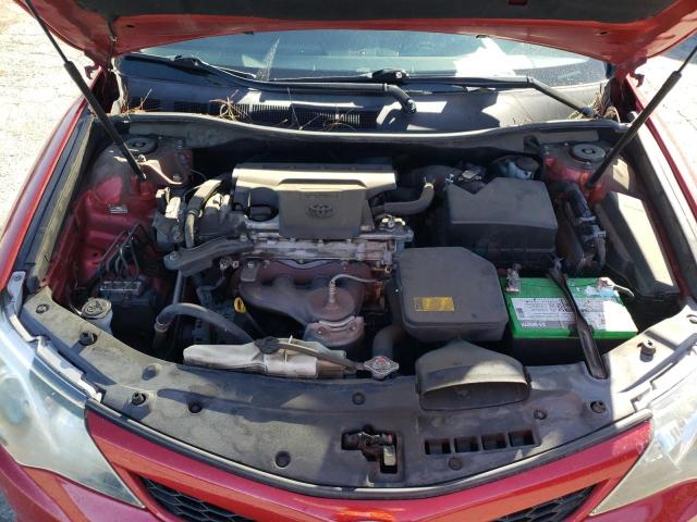 4T1BF1FKXCU588083 - 2012 TOYOTA CAMRY 4D 2 BASE RED photo 11