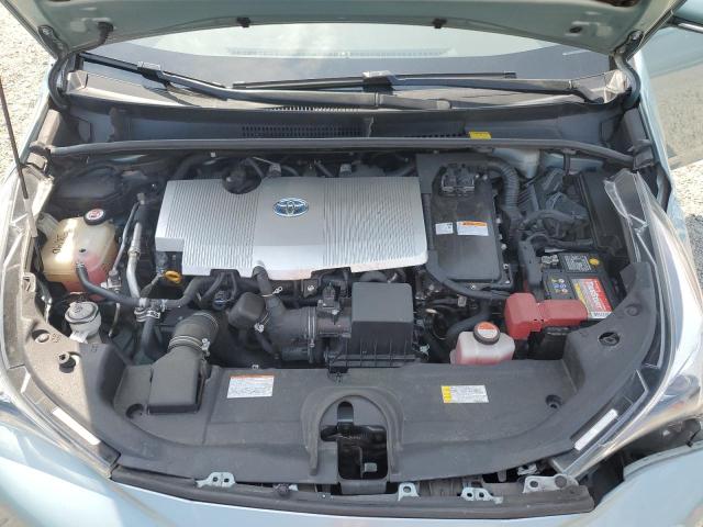 JTDKBRFU3G3000567 - 2016 TOYOTA PRIUS ვერცხლისფერი ფოტო 12