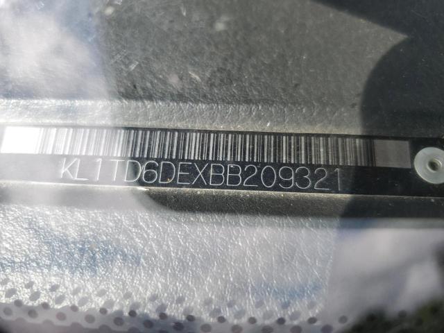 KL1TD6DEXBB209321 - 2011 CHEVROLET AVEO LS Ağ foto 12