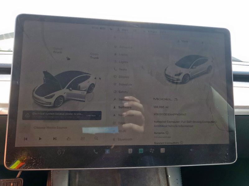 5YJ3E1EA4PF434147 - 2023 TESLA MODEL 3 白色 照片 9