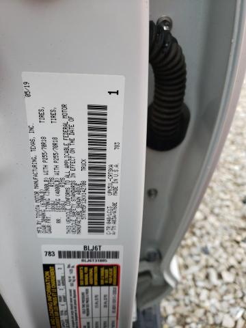 5TFRM5F12KX142708 - 2019 TOYOTA TUNDRA DOUBLE CAB SR/SR5 WHITE photo 12