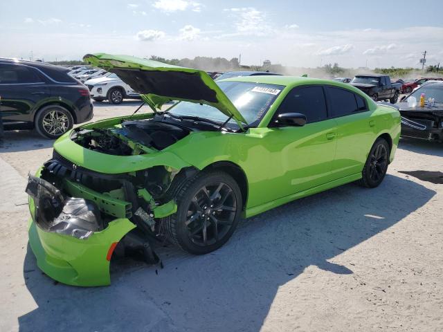 2C3CDXHG6PH555699 - 2023 DODGE CHARGER GT GREEN photo 1