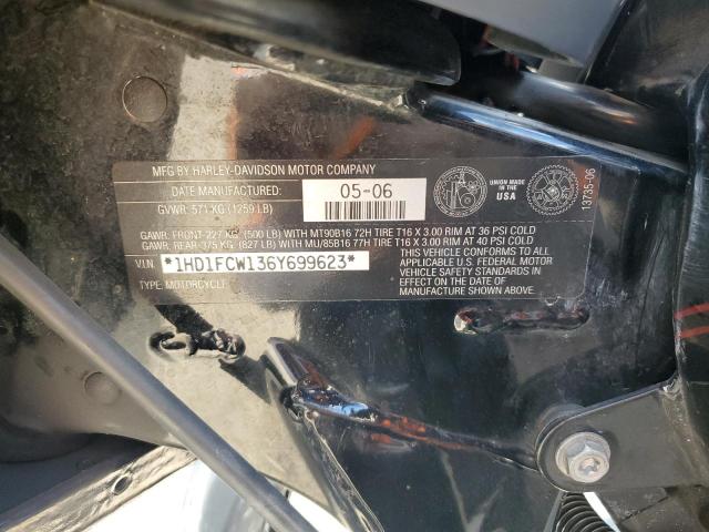 1HD1FCW136Y699623 - 2006 HARLEY-DAVIDSON FLHTCUI 黑色 照片 10