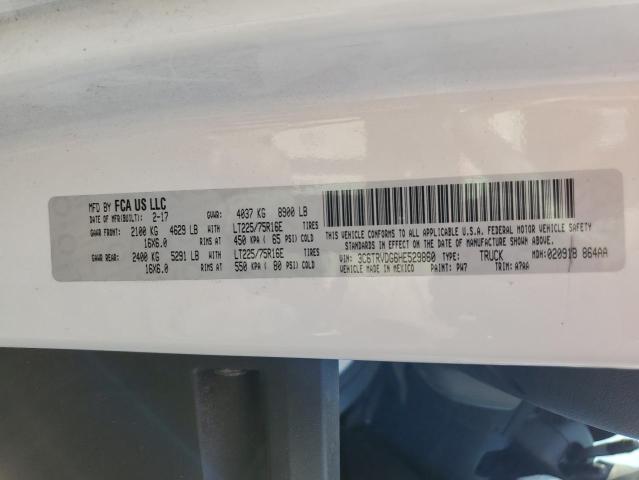 3C6TRVDG6HE529860 - 2017 RAM PROMASTER 2500 HIGH WHITE photo 14