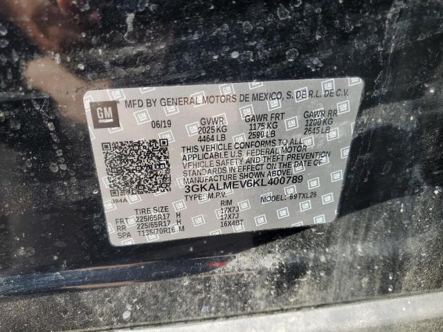 3GKALMEV6KL400789 - 2019 GMC TERRAIN SLE Қара фото 13