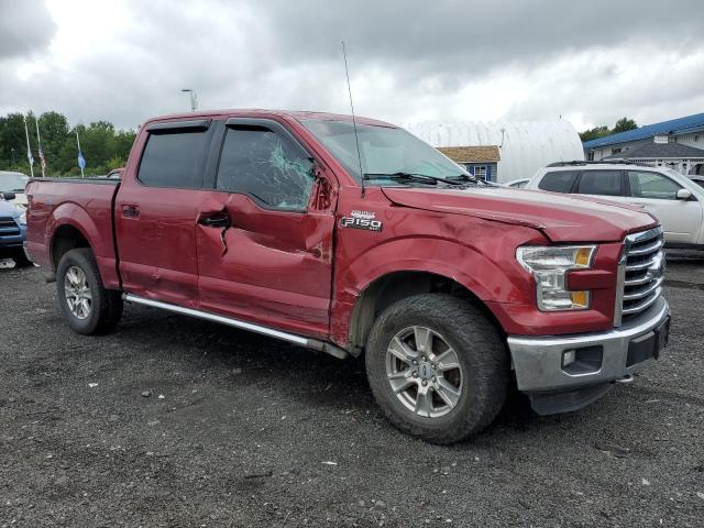 1FTEW1EF3GFA06650 - 2016 FORD F150 SUPERCREW RED photo 4