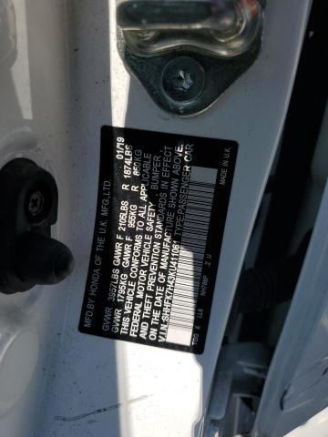 SHHFK7H43KU411061 - 2019 HONDA CIVIC SPORT 白色 照片 12