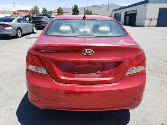 KMHCT4AE1CU225350 - 2012 HYUNDAI ACCENT GLS RED photo 6