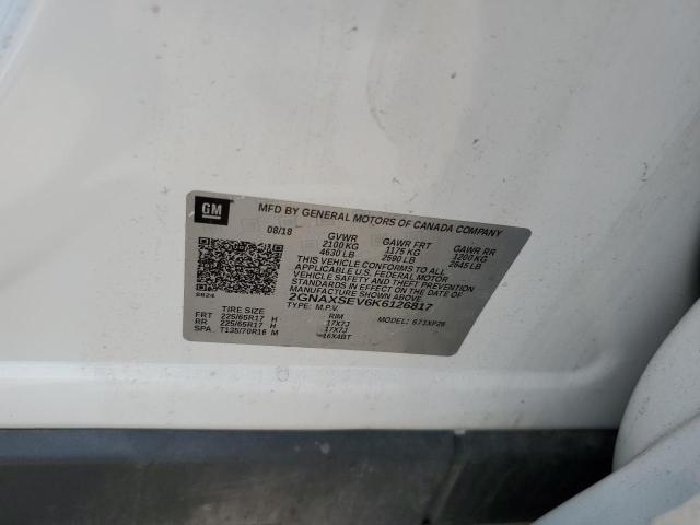 2GNAXSEV6K6126817 - 2019 CHEVROLET EQUINOX LS WHITE photo 13