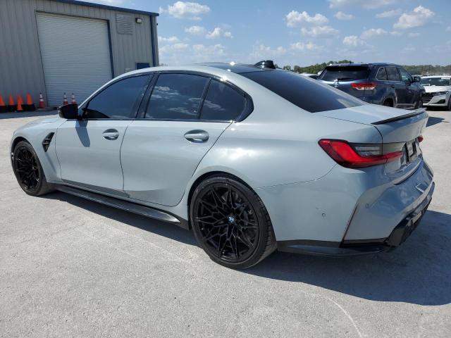 WBS33AY03MFL17488 - 2021 BMW M3 COMPETITION GRAY photo 2