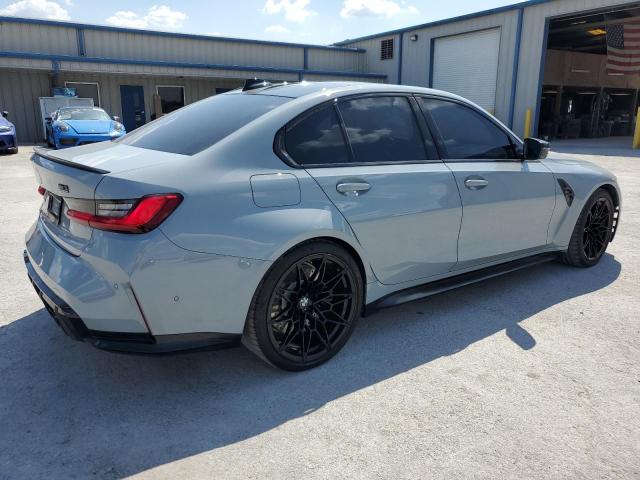 WBS33AY03MFL17488 - 2021 BMW M3 COMPETITION GRAY photo 3