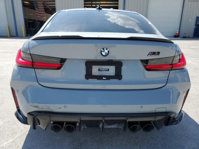 WBS33AY03MFL17488 - 2021 BMW M3 COMPETITION GRAY photo 6