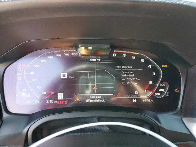 WBS33AY03MFL17488 - 2021 BMW M3 COMPETITION GRAY photo 9