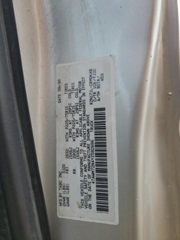 4TAWM72N4YZ582686 - 2000 TOYOTA TACOMA XTRACAB SILVER photo 12