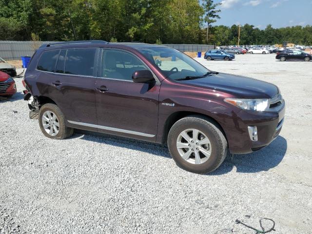 JTEBC3EH3C2010428 - 2012 TOYOTA HIGHLANDER HYBRID PURPLE photo 4