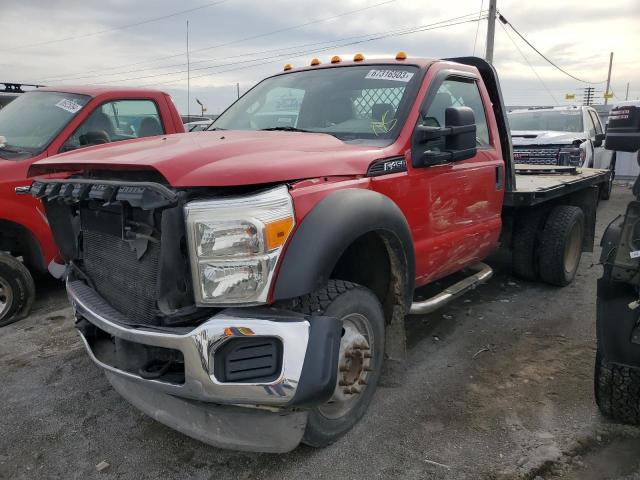 1FDUF4HY6BEC58865 - 2011 FORD F450 SUPER DUTY RED photo 2