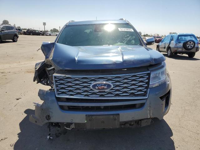 1FM5K8HT2JGC28891 - 2018 FORD EXPLORER PLATINUM BLUE photo 5