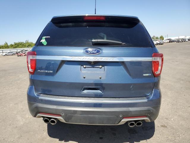 1FM5K8HT2JGC28891 - 2018 FORD EXPLORER PLATINUM BLUE photo 6