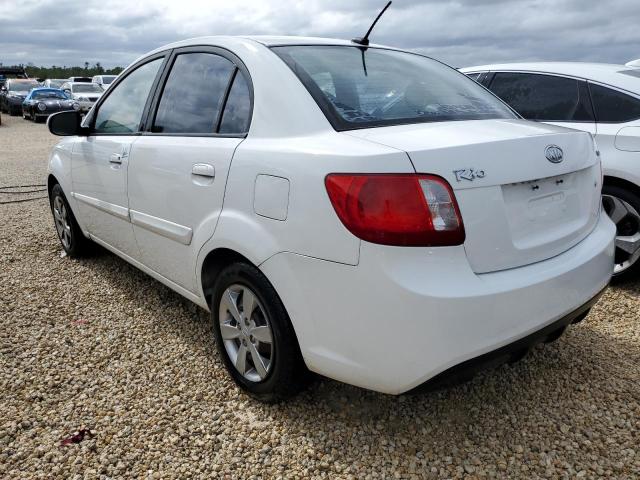 KNADH4A35A6613236 - 2010 KIA RIO LX WHITE photo 2