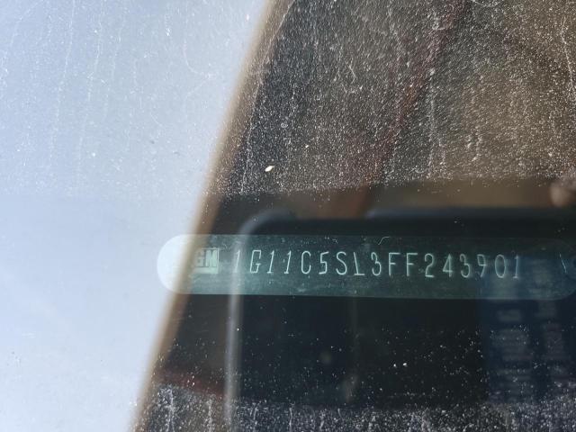 1G11C5SL3FF243901 - 2015 CHEVROLET MALIBU 1LT 银色 照片 12