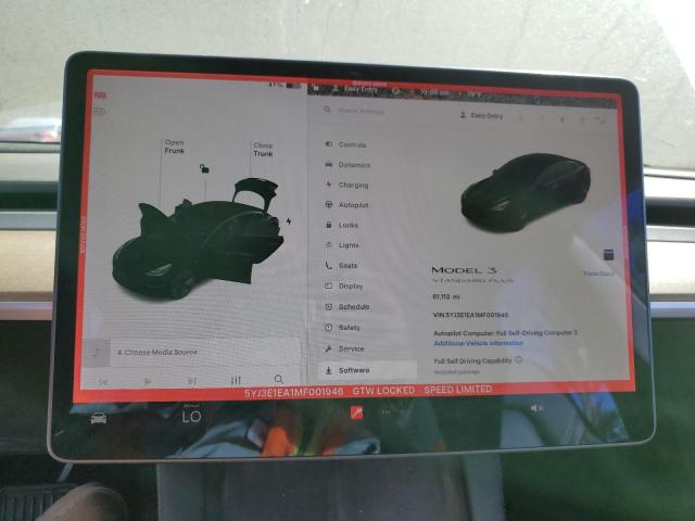 5YJ3E1EA1MF001946 - 2021 TESLA MODEL 3 BLACK photo 9