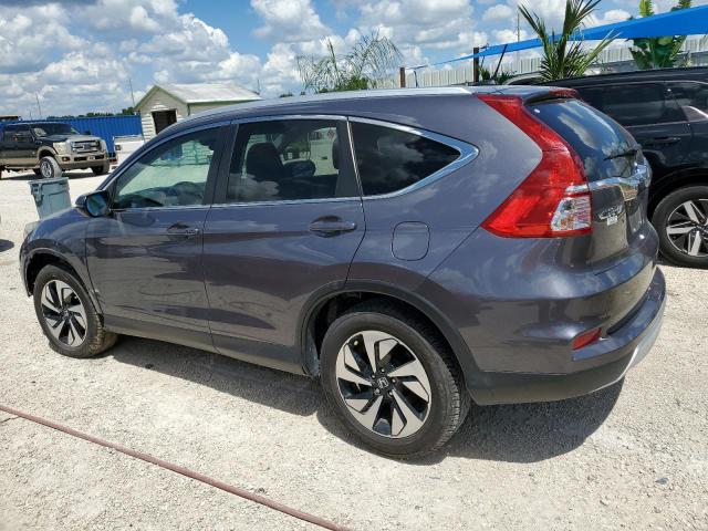 5J6RM3H98GL002596 - 2016 HONDA CR-V TOURING GRAY photo 2