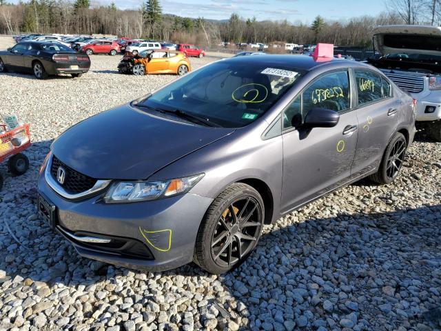 19XFB2F74FE083727 - 2015 HONDA CIVIC SE GRAY photo 1