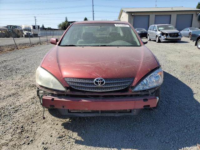 JTDBE32K820002172 - 2002 TOYOTA CAMRY LE BURGUNDY photo 5