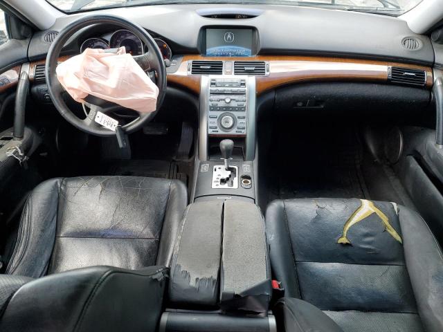 JH4KB166X8C003758 - 2008 ACURA RL BLACK photo 8