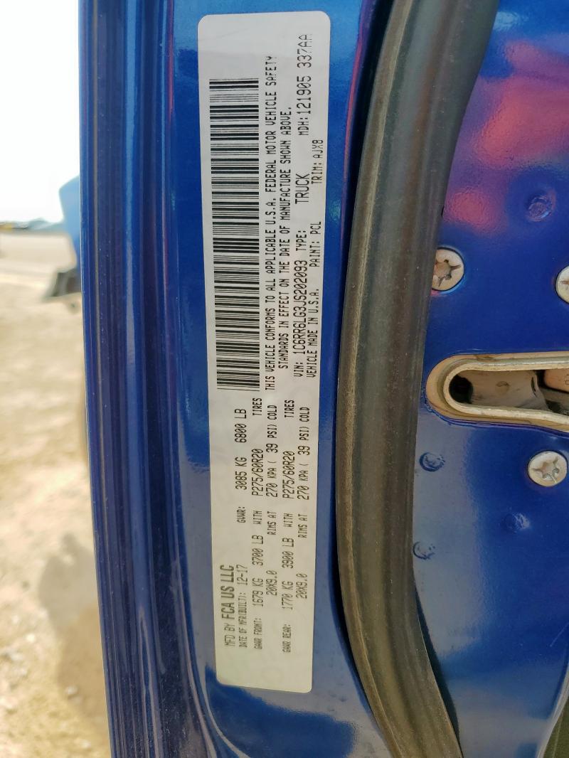 1C6RR6LG3JS202093 - 2018 RAM 1500 SLT Կապույտ լուսանկար 13