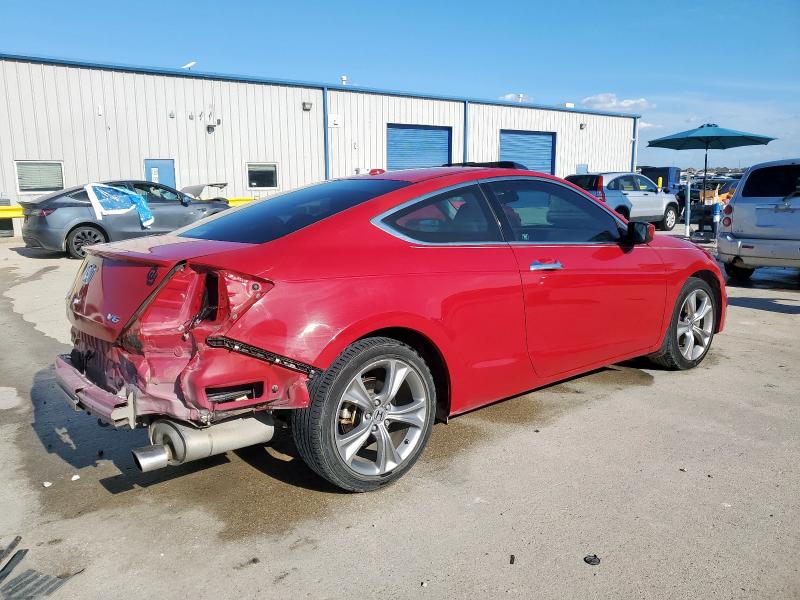 1HGCS2B84BA004119 - 2011 HONDA ACCORD EXL Красный фото 3