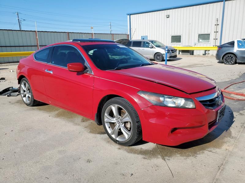 1HGCS2B84BA004119 - 2011 HONDA ACCORD EXL Красный фото 4
