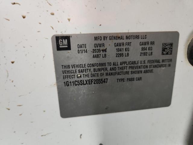 1G11C5SLXEF205547 - 2014 CHEVROLET MALIBU 1LT Blanc photo 12