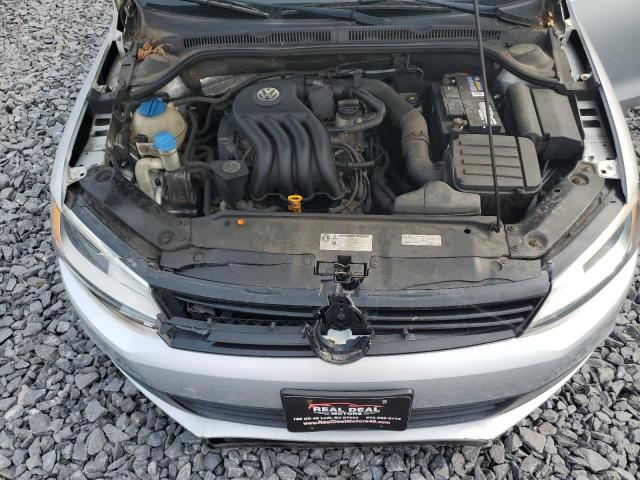 3VW1K7AJ3CM385924 - 2012 VOLKSWAGEN JETTA BASE Արծաթագույն լուսանկար 11