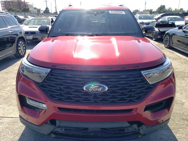 1FM5K8GC4LGA03733 - 2020 FORD EXPLORER ST RED photo 5