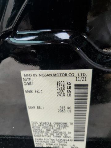 1N4BL4DV7NN309848 - 2022 NISSAN ALTIMA SV BLACK photo 12