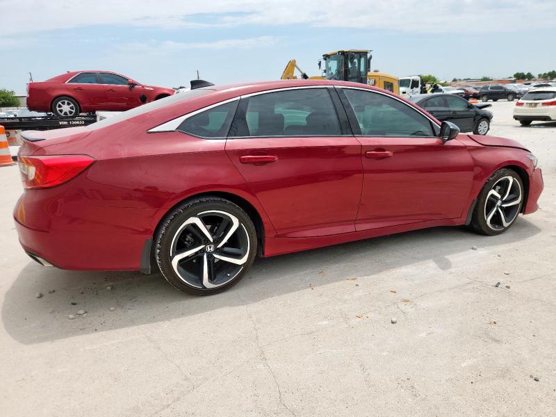 1HGCV1F33MA082068 - 2021 HONDA ACCORD SPORT 红色 照片 3